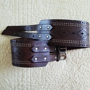 Corset leather belt